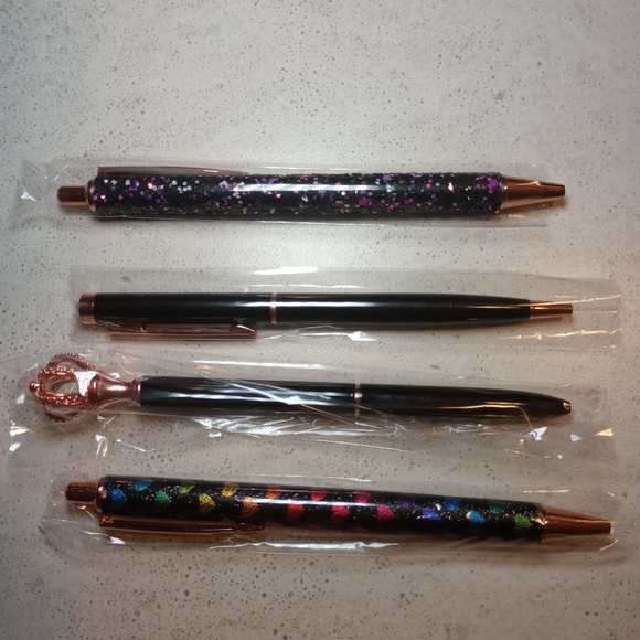 Glam Ink Pens | Pink and Prime Products | Black Ink | 4 in a Pack | NEW ITEM - Picture 9 of 10